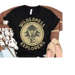 Disney Up Wilderness Explorer Badge Graphic T-Shirt, Disney Up Movie Classic Shirt, Disneyland Trip Family Matching Outf