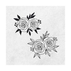 Rose Flower SVG cut file, Rose Svg png design, Rose Floral Svg, Flowers SVG, Flower Bouquet Svg, Floral SVG, Instant dow