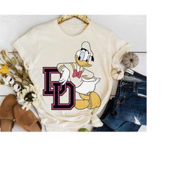 Disney Mickey And Friends Donald Duck Varsity Portrait Shirt, Disney Birthday Party Tee, Disneyland Trip Family Matching