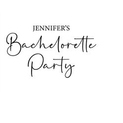 Custom Bachelorette Party Sign Svg, Personalized Bridal Party Name Svg. Vector Cut file Cricut, Silhouette, Sticker, Pdf