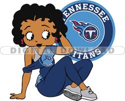 Tennessee Titans Betty Boop Svg, NFL Svg, Girl Sport Svg, Football Svg Download Digital File 10