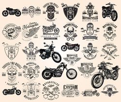 Motorcycle SVG Bundle, Biker Svg, Motor Bike Sayings and Quotes, Motorcycle Tshirt Design Bundle 07