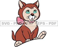 Dinah Alice In Wonderland, Cartoon Customs SVG, EPS, PNG, DXF 113