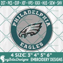 Philadelphia Eagles Logo Embroidery Designs, NFL Team Logo Embroidered, Eagles Football Embroidery Designs