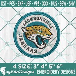 Jacksonville Jaguars Logo Embroidery Designs, NFL Team Logo Embroidered, Jaguars Football Embroidery Designs, Football