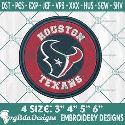 Houston Texans Logo Embroidery Designs, NFL Team Logo Embroidered, Texans Football Embroidery Designs, Football Team