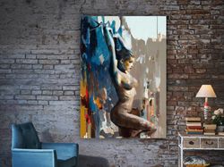Sexy Woman Body, Erotic Wall Art, Erotic Poster, Sexy Woman Canvas, Naked Woman Body, Naked Poster, Mature Canvas, Nude