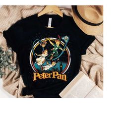 Disney Peter Pan Group London Flyin Graphic T-Shirt, Walt Disney World, Magic Kingdom Shirt, Disneyland Disneyworld Trip