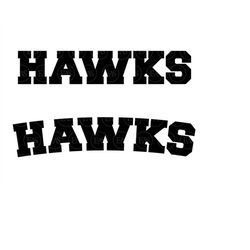 Hawks Svg, Go Hawks Svg, Hawks Sport Font, Hawks Jersey Font Svg. Vector Cut file Cricut, Silhouette, Sticker, Pdf Png D