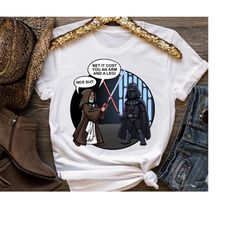 Star Wars Vader And Obi-Wan Nice Suit Text T-Shirt, Disneyland Family Party Gift 2023, WDW Magic Kingdom, Walt Disney Wo