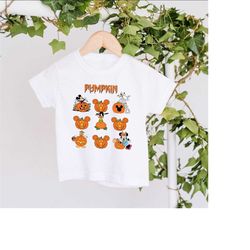 Pumpkin Disney Character Sweatshirt, Halloween Disney Tshirt, Mickey And Friends Sweatshirt, Disney Women Sweater, Hallo