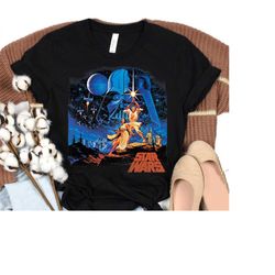 Star Wars A New Hope Classic Vintage Poster T-Shirt, Star Wars Disney Shirt,Magic Kingdom, Walt Disney World, Disneyland