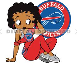 Buffalo Bills Betty Boop Svg, NFL Svg, Girl Sport Svg, Football Svg Download Digital File 27