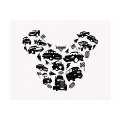 Cars Png, Mouse Car Png, Lightning Car Png,  Mouse Head Png, Magical Kingdom Png, Family Matching Shirt Png, Car Sublima