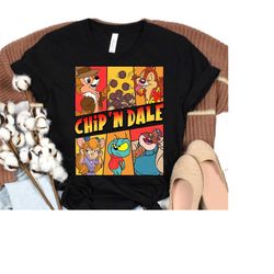 Vintage Disney Chip 'N Dale Rescue Rangers Shirt, Chip n Dale Shirt Characters Retro 90s Shirt, Disneyland WDW Trip Fami