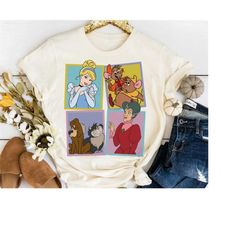 Vintage Disney Cinderella Characters Retro 90s Shirt, Jaq, Gus Shirt, Walt Disney Princess Shirt, Disneyland Trip Family