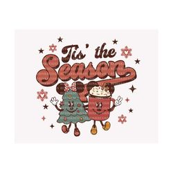 Tis The Season Png, Christmas Cocoa Png, Mouse Xmas Tree Png, Christmas Friends Png, Retro Christmas Shirt, Holiday Seas