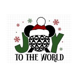 Joy To The World Svg, Magic Castle Christmas Svg Png, Mouse Christmas Svg, Family Vacation Svg, Christmas Friends Svg Pn