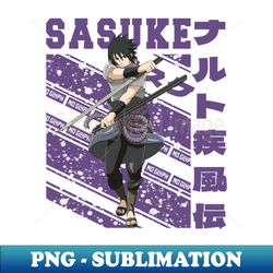 Uchiha Sasuke - Sublimation-Ready PNG File - Show Your Support for the Star Player