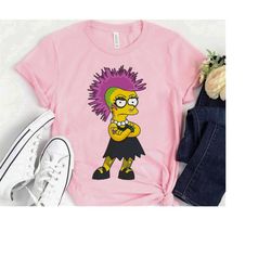 The Simpsons Lisa Rock Pose T-Shirt, Lisa Simpson Shirt, The Simpsons Family Shirt, Disneyland Family Matching Outfits,