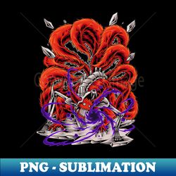 The Great Nine Tailed Demon Fox - Sublimation-Ready PNG File - Spice Up Your Sublimation Projects