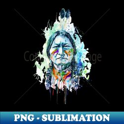 Sitting Bull New Portrait - Custom Sublimation PNG File - Capture Imagination with Every Detail