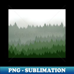 Misty trees - Artistic Sublimation Digital File - Unleash Your Creativity