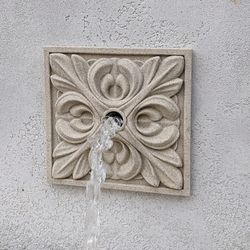 Water fountain spout for pool Fountain emitter stone Pool spouts Wall fountain spout Pool water feature