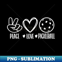 Peace Love Pickleball Colorful - PNG Sublimation Digital Download - Instantly Transform Your Sublimation Projects