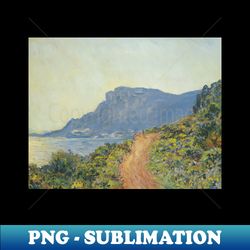 La Corniche Near Monaco by Claude Monet - Sublimation-Ready PNG File - Unleash Your Inner Rebellion