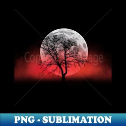 misty moonlight landscape - premium sublimation digital download - add a festive touch to every day