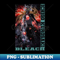 Ichigo Kurosaki Bleach - PNG Sublimation Digital Download - Enhance Your Apparel with Stunning Detail