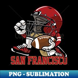 San Francisco Football Helmet Mascot - Instant Sublimation Digital Download - Perfect for Music Lovers