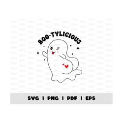 Boo tylicious SVG, Ghost booty Svg, Ghost with butt, Funny halloween Svg, Adult humor, Funny svg adults, Boo-tylicious S