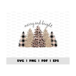 Christmas Tree Png, Vintage Christmas Png, Merry and Bright Png, Christmas Gifts for Women Design, Holiday Sweater Png,