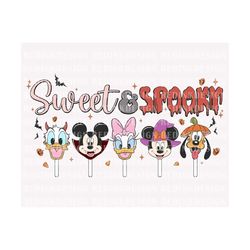 Sweet and Spooky PNG, Halloween Mouse And Friend Png, Trick Or Treat Png, Halloween Candy, Halloween Png, Spooky Png, Ha