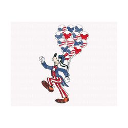 Fourth of July Png, America Flag Balloon Png, July 4th Png, American Flag Png, Freedom Png, Independence Day Png, Dog Su