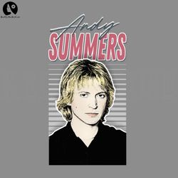 Andy Summers 80s Styled Aesthetic Fan Art Design PNG, Digital Download