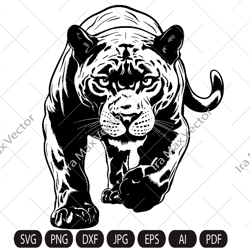 Panther svg, Panther attacked SVG, Panther Head Svg,Panther Mascot SVG, Panther print, Panther Png, Panther Cli