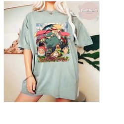Howl's Moving Castle Shirt, Howl and Sophie T-Shirt, Anime Howls Moving Castle Shirt, Ghibli Shirt, Hayao Miyazaki, Stud