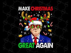 Make Christmas Great Again Funny President Ugly Christmas PNG, Funny Christmas Png, Ugly Christmas PNG