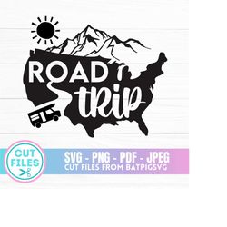 Road Trip SVG, Road Trip, RV Svg, USA Road Trip, National Park, Cruise, Travel, Svg, Cricut, Silhouette, Digital Downloa