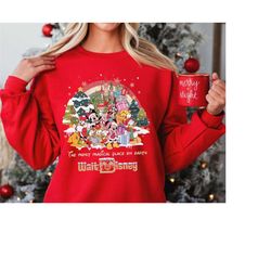 Christmas The Most Magical Place On Earth Shirt, Mickey and Friends Very Merry Christmas Party 2023, Family Christmas Tr