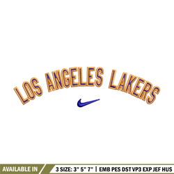 Los angeles lakers embroidery design, Nike embroidery, Embroidery file, Embroidery shirt, Emb design,Digital download
