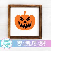 Jack O Lantern SVG, Halloween SVG, Spooky Season, Halloween, Pumpkin Svg, Pumpkin, Happy Halloween, Digital Download, Cu