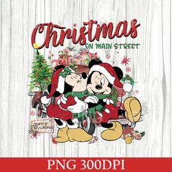Vintage Mickey Minnie Christmas PNG, Retro Disney Christmas PNG, Disney Christmas Couple PNG, Disneyland Christmas PNG