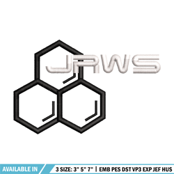 JRWS logo embroidery design, JRWS logo embroidery, logo design, Embroidery file, logo shirt, Instant download