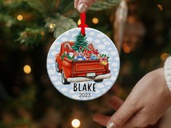 babys first christmas ornament, personalized baby name christmas keepsake, custom baby ornament