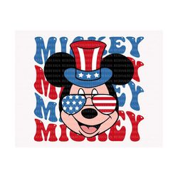 Happy 4th of July Svg, Mouse Head Svg, July 4th Svg, Fourth of July Svg, America, American Flag Svg, 1776 Svg, Independe