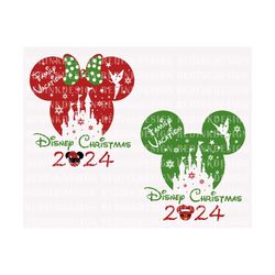 Bundle Merry Christmas SVG, Mouse Head Castle Svg, Christmas Mouse, Christmas Fairy, Mouse Castle Svg, Christmas Shirt,